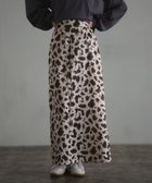 【クラフトスタンダードブティック/CRAFT STANDARD BOUTIQUE】のヒョウ柄プリントIラインスカート Beige|ID: prp329100004660810 ipo3291000000033728173