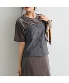 【クラフトスタンダードブティック/CRAFT STANDARD BOUTIQUE】のフロントボタンキャミビスチェ Charcoal Gray|ID: prp329100004660812 ipo3291000000033728178