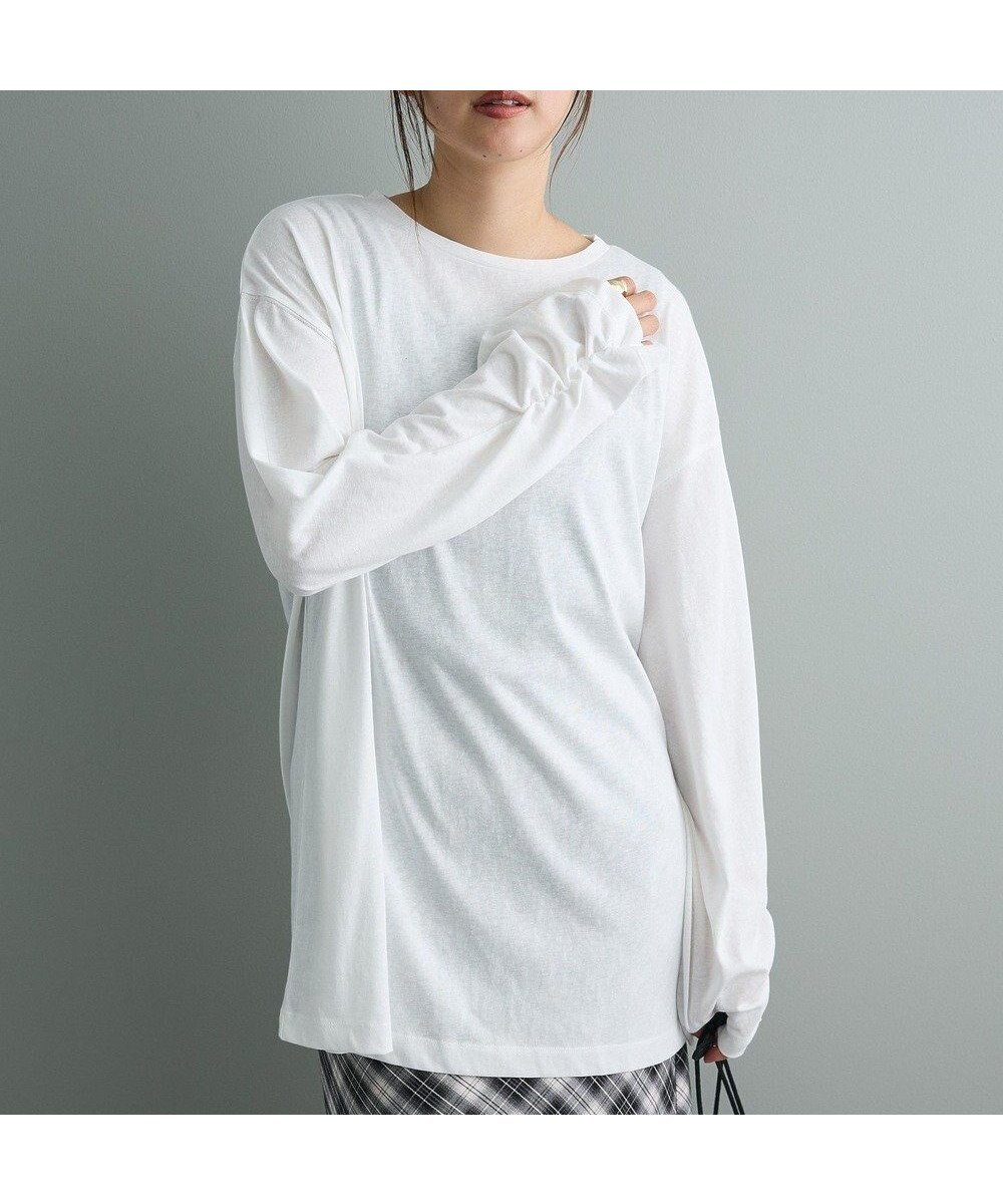 【クラフトスタンダードブティック/CRAFT STANDARD BOUTIQUE】のオーバーサイズロンTee インテリア・キッズ・メンズ・レディースファッション・服の通販 founy(ファニー) 　ファッション　Fashion　レディースファッション　Fashion for Women　トップス・カットソー　Cut & Sew Tops　シャツ・ブラウス・オフィスカジュアル　Elegant Blouses & Button-Ups　ロングTシャツ・Tシャツ　Longline T-Shirts & Tees　カットソー・ベーシックTシャツ　Cut-and-Sewn Tops / Stretch Tees & Basics　インナー　Innerwear　カットソー　Cut and Sewn Top　カーディガン　Cardigan, Knitwear　ギャザー　Gathered, Ruffled　シンプル　Simple, Minimal　ジャケット　Jacket, Outerwear　デニム　Denim, Jeans Material　トレンド　Trend, Trending Now　フェミニン　Feminine, Girly　ベーシック　Basic, Essential　ボトム　Bottoms, Lower Wear　ポケット　Pocket, Pocket Detail　ロング　Long, Long-Length　ワイド　Wide, Wide Fit　A/W・秋冬　Autumn/Winter　おすすめ　Recommended / Our Picks　Off White|ID: prp329100004660818 ipo3291000000033728197
