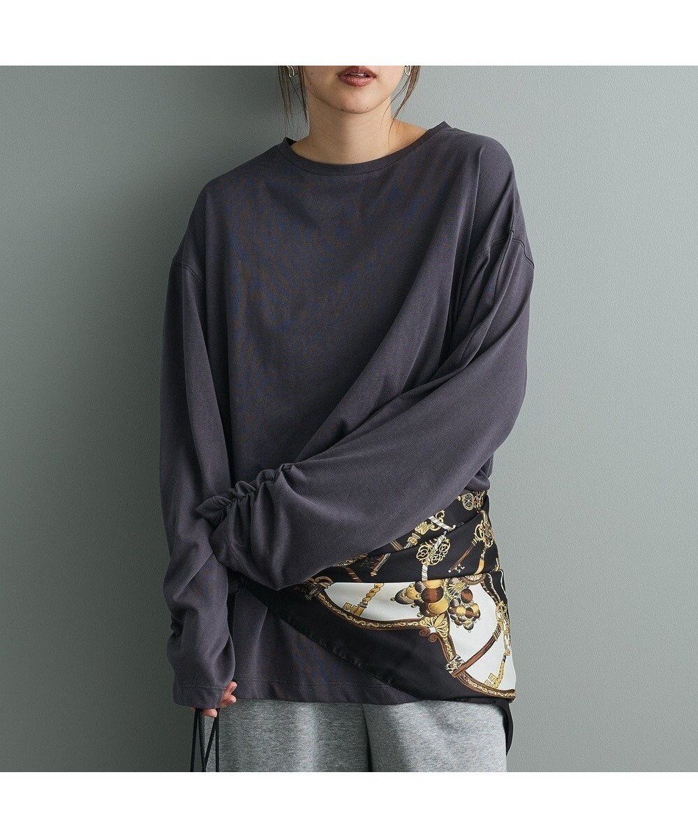 【クラフトスタンダードブティック/CRAFT STANDARD BOUTIQUE】のオーバーサイズロンTee インテリア・キッズ・メンズ・レディースファッション・服の通販 founy(ファニー) 　ファッション　Fashion　レディースファッション　Fashion for Women　トップス・カットソー　Cut & Sew Tops　シャツ・ブラウス・オフィスカジュアル　Elegant Blouses & Button-Ups　ロングTシャツ・Tシャツ　Longline T-Shirts & Tees　カットソー・ベーシックTシャツ　Cut-and-Sewn Tops / Stretch Tees & Basics　インナー　Innerwear　カットソー　Cut and Sewn Top　カーディガン　Cardigan, Knitwear　ギャザー　Gathered, Ruffled　シンプル　Simple, Minimal　ジャケット　Jacket, Outerwear　デニム　Denim, Jeans Material　トレンド　Trend, Trending Now　フェミニン　Feminine, Girly　ベーシック　Basic, Essential　ボトム　Bottoms, Lower Wear　ポケット　Pocket, Pocket Detail　ロング　Long, Long-Length　ワイド　Wide, Wide Fit　A/W・秋冬　Autumn/Winter　おすすめ　Recommended / Our Picks　Charcoal Gray|ID: prp329100004660818 ipo3291000000033728198