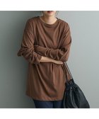 【クラフトスタンダードブティック/CRAFT STANDARD BOUTIQUE】のオーバーサイズロンTee Brown|ID: prp329100004660818 ipo3291000000033728200
