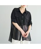 【イェッカ ヴェッカ/YECCA VECCA】のメッシュMIXデザインシャツ② Black|ID: prp329100004660827 ipo3291000000033728231