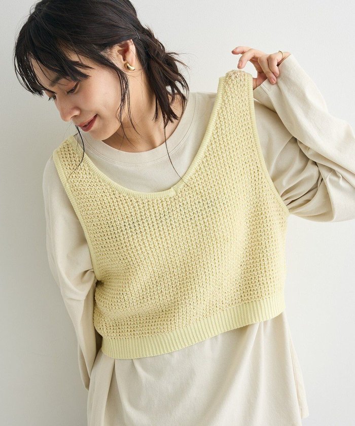 【クラフトスタンダードブティック/CRAFT STANDARD BOUTIQUE】のワッフル編みニットベスト インテリア・キッズ・メンズ・レディースファッション・服の通販 founy(ファニー) https://founy.com/ ファッション Fashion レディースファッション Fashion for Women アウター Coat / Outerwear Collection トップス・カットソー Cut & Sew Tops ニット Knit Tops & Sweaters ベスト&ジレ / 重ね着スタイル Vests & Gilets カットソー Cut and Sewn Top コンパクト Compact, Small Size シンプル Simple, Minimal タイトスカート Pencil Skirt, Tight Skirt デニム Denim, Jeans Material バランス Balance, Style Balance ベスト Vest, Waistcoat ベーシック Basic, Essential ポケット Pocket, Pocket Detail ワイド Wide, Wide Fit ワッフル Waffle, Waffle Knit A/W・秋冬 Autumn/Winter 新作・新入荷 New Arrivals / New In |ID: prp329100004660840 ipo3291000000033728272