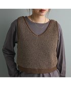 【クラフトスタンダードブティック/CRAFT STANDARD BOUTIQUE】のワッフル編みニットベスト Brown|ID: prp329100004660840 ipo3291000000035813760