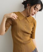 【クラフトスタンダードブティック/CRAFT STANDARD BOUTIQUE】の半袖2wayリブポロニット Beige|ID: prp329100004660850 ipo3291000000033728323
