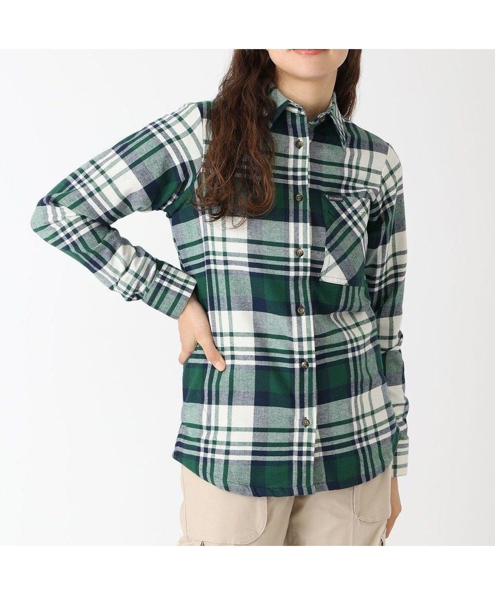【コロンビア/Columbia】のColumbia/ ウィメンズキャリコベイシンフランネルロングスリーブシャツ /コロンビア インテリア・キッズ・メンズ・レディースファッション・服の通販 founy(ファニー) 　ファッション　Fashion　レディースファッション　Fashion for Women　トップス・カットソー　Cut & Sew Tops　シャツ・ブラウス・オフィスカジュアル　Elegant Blouses & Button-Ups　おすすめ　Recommended / Our Picks　アウトドア　Outdoor Clothing　クラシカル　Classical, Vintage-Inspired　ストレッチ　Stretch, Stretchy Fabric　チェック　Check, Plaid, Tartan　ポケット　Pocket, Pocket Detail　メンズ　Men's, Menswear　夏　Summer　S/S・春夏　SS, Spring/Summer, Warm Season　A/W・秋冬　Autumn/Winter　Rain Forest Multiplaid|ID: prp329100004660853 ipo3291000000033728346