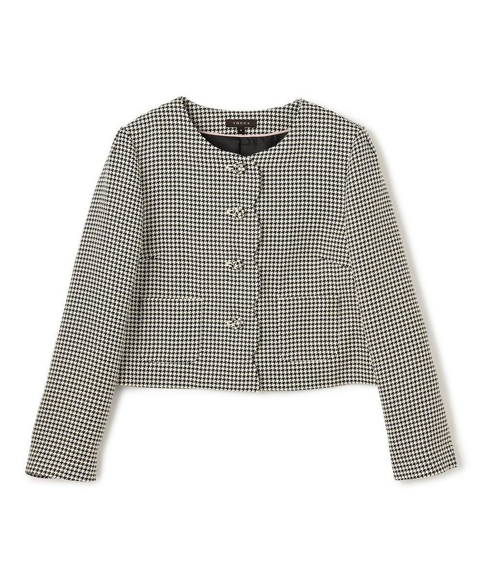 【トッカ/TOCCA】の【洗える・消臭】BABY SCALLOP 千鳥柄ジャケット インテリア・キッズ・メンズ・レディースファッション・服の通販 founy(ファニー) https://founy.com/ ファッション Fashion レディースファッション Fashion for Women アウター Coat / Outerwear Collection レディースジャケット・軽アウター Jackets ノーカラージャケット / シンプル上品コーデ Collarless Jackets 新作・新入荷 New Arrivals / New In 2025年 2025 2025-2026秋冬・A/W Autumn/Winter 2025–26 AW25–26 冬 Winter / This Winter ジャケット Jacket, Outerwear スカラップ Scallop, Scalloped Edge 洗える Machine Washable A/W・秋冬 Autumn/Winter |ID: prp329100004660925 ipo3291000000033728534
