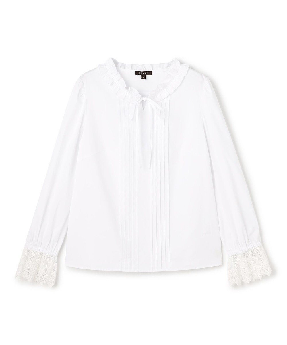 【トッカ/TOCCA】の【洗える・消臭】FRILL SYMPHONY ブラウス インテリア・キッズ・メンズ・レディースファッション・服の通販 founy(ファニー) 　ファッション　Fashion　レディースファッション　Fashion for Women　トップス・カットソー　Cut & Sew Tops　シャツ・ブラウス・オフィスカジュアル　Elegant Blouses & Button-Ups　2025年　2025　2025-2026秋冬・A/W　Autumn/Winter 2025–26 AW25–26　冬　Winter / This Winter　フリル　Frill, Ruffle　夏　Summer　S/S・春夏　SS, Spring/Summer, Warm Season　洗える　Machine Washable　A/W・秋冬　Autumn/Winter　ホワイト系|ID: prp329100004660928 ipo3291000000033728548