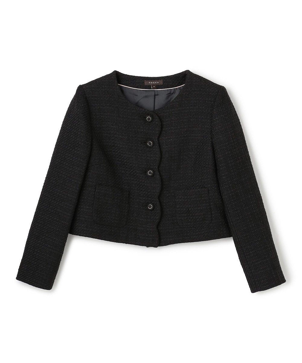 【トッカ/TOCCA】の【洗える・消臭】BABY SCALLOP ツイードジャケット 人気、トレンドファッション・服の通販 founy(ファニー) 　ファッション　Fashion　レディースファッション　Fashion for Women　アウター　Coat / Outerwear Collection　レディースジャケット・軽アウター　Jackets　ノーカラージャケット / シンプル上品コーデ　Collarless Jackets　新作・新入荷　New Arrivals / New In　2025年　2025　2025-2026秋冬・A/W　Autumn/Winter 2025–26 AW25–26　冬　Winter / This Winter　ジャケット　Jacket, Outerwear　スカラップ　Scallop, Scalloped Edge　ツイード　Twill, Twill Weave　洗える　Machine Washable　A/W・秋冬　Autumn/Winter　 other-1|ID: prp329100004660929 ipo3291000000033728552