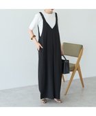【アメリカンホリック/AMERICAN HOLIC】のイージーケアVネックオールインワン 人気、トレンドファッション・服の通販 founy(ファニー) ファッション Fashion レディースファッション Fashion for Women トップス・カットソー Cut & Sew Tops Vネックトップス V-Neck Tops / V-Cut Neckline Shirts ワンピース Dresses オールインワン・ワンピース Dresses and Jumpsuits サロペット&オールインワン Dungarees & Jumpsuit Styles アメリカン American Style スタイリッシュ Stylish, Fashionable ポケット Pocket, Pocket Detail ワイド Wide, Wide Fit 新作・新入荷 New Arrivals / New In thumbnail Black|ID: prp329100004660932 ipo3291000000033728562