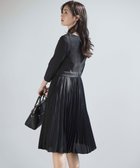 【組曲/KUMIKYOKU】の【VERY3月号掲載・KUMIKYOKU NAVY・WEB限定】ジャージーコンビプリーツ ワンピース ブラック系|ID: prp329100004660939 ipo3291000000033728612