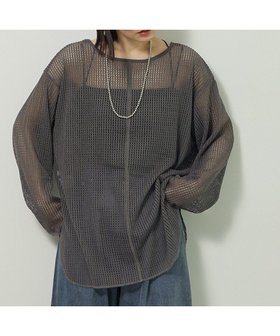 【グリーンパークス/Green Parks】のメッシュ長袖ゆるカットプルオーバー 人気、トレンドファッション・服の通販 founy(ファニー) ファッション Fashion レディースファッション Fashion for Women トップス・カットソー Cut & Sew Tops シャツ・ブラウス・オフィスカジュアル Elegant Blouses & Button-Ups ロングTシャツ・Tシャツ Longline T-Shirts & Tees カジュアルプルオーバー・ニットトップス Pullovers & Knit Tops / Casual Pullovers カットソー・ベーシックTシャツ Cut-and-Sewn Tops / Stretch Tees & Basics おすすめ Recommended / Our Picks インナー Innerwear カットソー Cut and Sewn Top トレンド Trend, Trending Now ポケット Pocket, Pocket Detail メッシュ Mesh, Net Fabric A/W・秋冬 Autumn/Winter 長袖 Long Sleeve, Full Sleeve |ID:prp329100004660945
