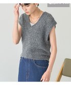 【アメリカンホリック/AMERICAN HOLIC】の【選べる丈】甘編みニットベスト Charcoal Gray|ID: prp329100004660967 ipo3291000000035677386