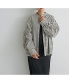 【クラフトスタンダードブティック/CRAFT STANDARD BOUTIQUE】の袖シャーリングバンドカラーシャツ Stripe Gray|ID: prp329100004660973 ipo3291000000033728754