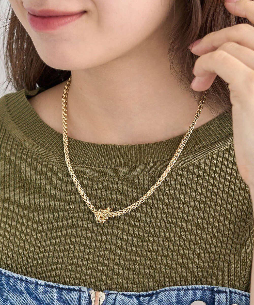 【グリーンパークス/Green Parks】の・HALF TIME チェーンネックレス インテリア・キッズ・メンズ・レディースファッション・服の通販 founy(ファニー) 　ファッション　Fashion　レディースファッション　Fashion for Women　ジュエリー　Jewelry　ネックレス　Necklaces & Pendants　新作・新入荷　New Arrivals / New In　おすすめ　Recommended / Our Picks　アクセサリー　Fashion Accessories　クール　Cool, Chic　シルバー　Silver, Metallic Silver　チェーン　Chain, Chain Strap　ネックレス　Necklace, Pendant Necklace　モチーフ　Motif, Design Theme　Gold|ID: prp329100004660983 ipo3291000000033728805
