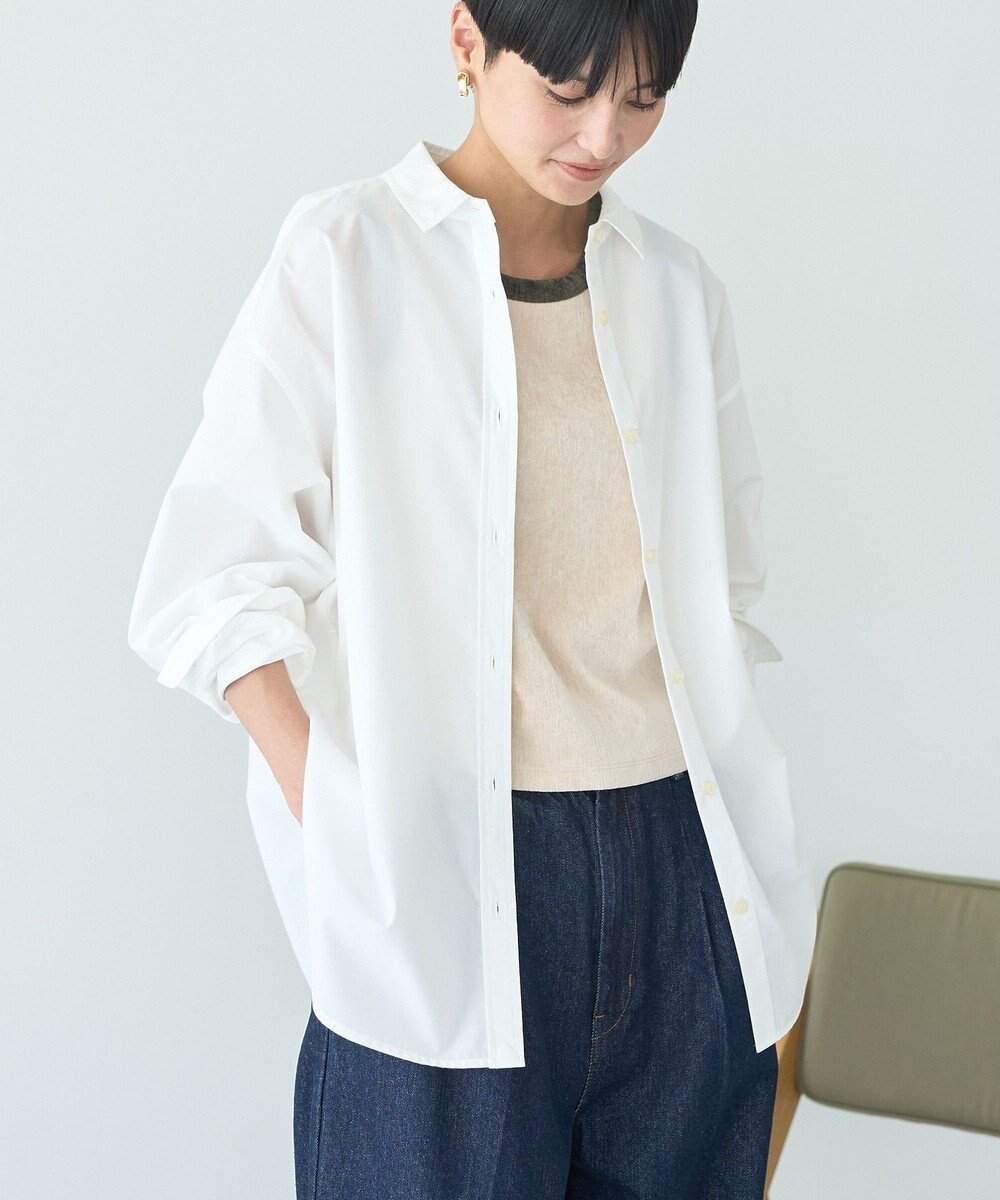 【アメリカンホリック/AMERICAN HOLIC】のイージーケアブロードシャツ 人気、トレンドファッション・服の通販 founy(ファニー) 　ファッション　Fashion　レディースファッション　Fashion for Women　トップス・カットソー　Cut & Sew Tops　シャツ・ブラウス・オフィスカジュアル　Elegant Blouses & Button-Ups　アメリカン　American Style　シンプル　Simple, Minimal　スタイリッシュ　Stylish, Fashionable　ブロード　Broadcloth, Fine Cotton　ポケット　Pocket, Pocket Detail　羽織　Haori, Light Jacket　A/W・秋冬　Autumn/Winter　 other-1|ID: prp329100004660986 ipo3291000000033728822