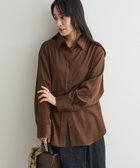 【クラフトスタンダードブティック/CRAFT STANDARD BOUTIQUE】のオーバーサイズサテンシャツ 人気、トレンドファッション・服の通販 founy(ファニー) ファッション Fashion レディースファッション Fashion for Women トップス・カットソー Cut & Sew Tops シャツ・ブラウス・オフィスカジュアル Elegant Blouses & Button-Ups インナー Innerwear サテン Satin, Glossy Fabric スウェット / スエット Sweatshirt, Sweatwear スラックス Slacks, Dress Pants タンク Tank Top, Sleeveless Top 羽織 Haori, Light Jacket リラックス Relax, Relaxed Fit ロング Long, Long-Length ワイド Wide, Wide Fit A/W・秋冬 Autumn/Winter 新作・新入荷 New Arrivals / New In エレガント 上品 Elegant thumbnail Brown|ID: prp329100004660989 ipo3291000000033728858