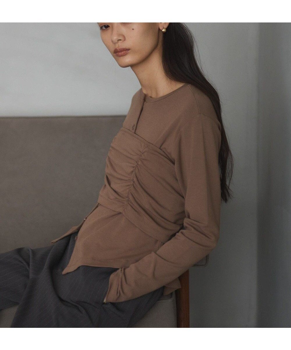 【クラフトスタンダードブティック/CRAFT STANDARD BOUTIQUE】の2点セット/カーディガン&ビスチェ インテリア・キッズ・メンズ・レディースファッション・服の通販 founy(ファニー) 　ファッション　Fashion　レディースファッション　Fashion for Women　トップス・カットソー　Cut & Sew Tops　カーディガン・羽織り　Layered Style Cardigans　ビスチェ　Bustiers & Corset Tops / Layered Bustier Style　インナー　Innerwear　カーディガン　Cardigan, Knitwear　シンプル　Simple, Minimal　ストレッチ　Stretch, Stretchy Fabric　トレンド　Trend, Trending Now　ビスチェ　Bustier, Corset Top　フロント　Front, Front Design　ポケット　Pocket, Pocket Detail　A/W・秋冬　Autumn/Winter　新作・新入荷　New Arrivals / New In　おすすめ　Recommended / Our Picks　Mocha|ID: prp329100004660993 ipo3291000000033728886