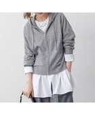 【23区/NIJYUSANKU】の【洗える】ピュアカシミヤ ジップアップ ニット パーカー ライトグレー系|ID: prp329100004661007 ipo3291000000033728994
