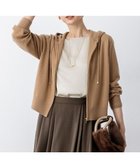 【23区/NIJYUSANKU】の【洗える】ピュアカシミヤ ジップアップ ニット パーカー キャメル系|ID: prp329100004661007 ipo3291000000033729001
