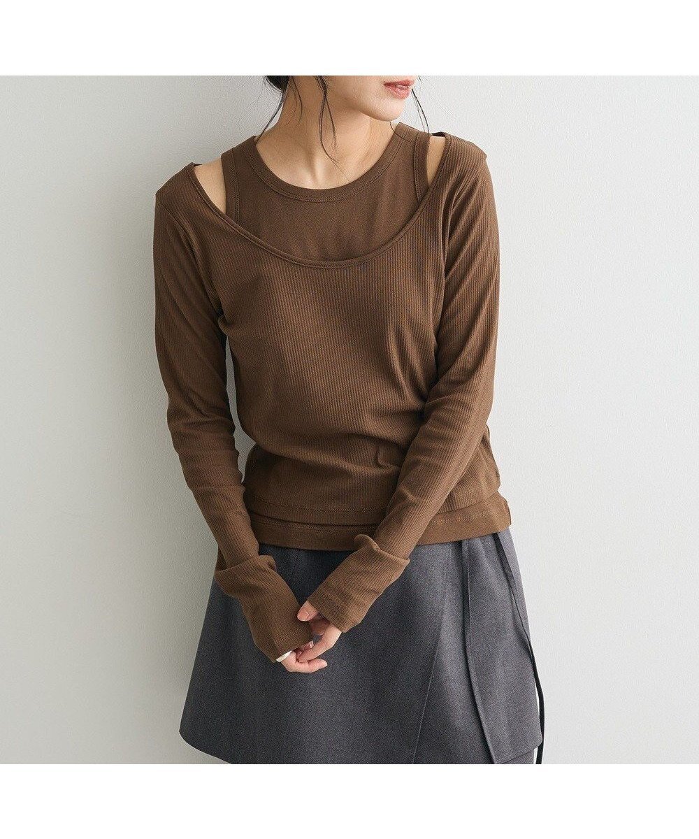 【クラフトスタンダードブティック/CRAFT STANDARD BOUTIQUE】の2点セット/タンクトップ&ロンT インテリア・キッズ・メンズ・レディースファッション・服の通販 founy(ファニー) 　ファッション　Fashion　レディースファッション　Fashion for Women　トップス・カットソー　Cut & Sew Tops　シャツ・ブラウス・オフィスカジュアル　Elegant Blouses & Button-Ups　ロングTシャツ・Tシャツ　Longline T-Shirts & Tees　カットソー・ベーシックTシャツ　Cut-and-Sewn Tops / Stretch Tees & Basics　インナー　Innerwear　カットソー　Cut and Sewn Top　カーゴパンツ　Cargo Pants, Utility Pants　ジャケット　Jacket, Outerwear　スラックス　Slacks, Dress Pants　タンク　Tank Top, Sleeveless Top　デニム　Denim, Jeans Material　トレンド　Trend, Trending Now　フィット　Fit, Slim Fit　フレア　Flare, Flared　ベーシック　Basic, Essential　ポケット　Pocket, Pocket Detail　A/W・秋冬　Autumn/Winter　おすすめ　Recommended / Our Picks　Mocha|ID: prp329100004661012 ipo3291000000033729041