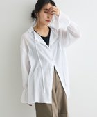 【クラフトスタンダードブティック/CRAFT STANDARD BOUTIQUE】の衿ギャザーシャツブラウス White|ID: prp329100004661016 ipo3291000000033729062