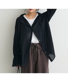 【クラフトスタンダードブティック/CRAFT STANDARD BOUTIQUE】の衿ギャザーシャツブラウス Black|ID: prp329100004661016 ipo3291000000033729067
