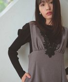 【フェルゥ/Feroux】のパフスリーブ ニット プルオーバー ブラック系|ID: prp329100004661023 ipo3291000000033929457