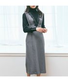 【フェルゥ/Feroux】の【先行予約・洗える】美シルエットレース ジャンパースカート グレー系|ID: prp329100004661026 ipo3291000000033729141