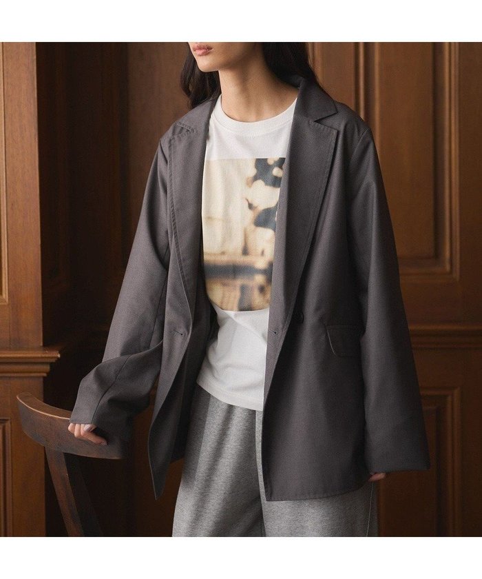 【クラフトスタンダードブティック/CRAFT STANDARD BOUTIQUE】のダブルオーバーサイズジャケット インテリア・キッズ・メンズ・レディースファッション・服の通販 founy(ファニー) https://founy.com/ ファッション Fashion レディースファッション Fashion for Women アウター Coat / Outerwear Collection レディースジャケット・軽アウター Jackets インナー Innerwear 秋 Autumn シンプル Simple, Minimal ジャケット Jacket, Outerwear スウェット / スエット Sweatshirt, Sweatwear タートルネック Turtleneck, High Neck ダブル Double, Double-Breasted デニム Denim, Jeans Material トレンド Trend, Trending Now バランス Balance, Style Balance ポケット Pocket, Pocket Detail 防寒 Cold Protection, Winter-Ready ワイド Wide, Wide Fit 冬 Winter / This Winter 新作・新入荷 New Arrivals / New In おすすめ Recommended / Our Picks |ID: prp329100004661034 ipo3291000000033729192