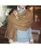 【23区/NIJYUSANKU】の【LEE掲載】ピュアカシミヤ フリンジ ストール キャメル系|ID: prp329100004661041 ipo3291000000035535471