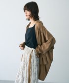 【イェッカ ヴェッカ/YECCA VECCA】のバックギャザーロングシャツ Dark Beige|ID: prp329100004661044 ipo3291000000033729269
