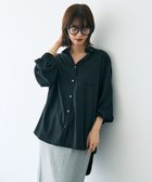 【イェッカ ヴェッカ/YECCA VECCA】のバックギャザーロングシャツ Black|ID: prp329100004661044 ipo3291000000033729271