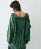 【イェッカ ヴェッカ/YECCA VECCA】のバックギャザーロングシャツ Green|ID: prp329100004661044 ipo3291000000033729277