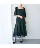 【イェッカ ヴェッカ/YECCA VECCA】の【2点SET】フラワー柄スパンコール刺繍ドレス Green|ID: prp329100004661058 ipo3291000000033729385