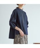 【23区/NIJYUSANKU】の【SLOW/一部店舗限定】ライトオンス デニム バックリボン ブラウス インディゴ系|ID: prp329100004661121 ipo3291000000033729809