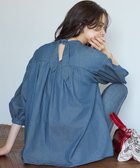 【23区/NIJYUSANKU】の【SLOW/一部店舗限定】ライトオンス デニム バックリボン ブラウス ブルー系|ID: prp329100004661121 ipo3291000000033729814