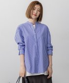 【23区/NIJYUSANKU】の【mi-molletコラボ/洗える】CANCLINI デザイン シャツ ブルーストライプ|ID: prp329100004661124 ipo3291000000033729840