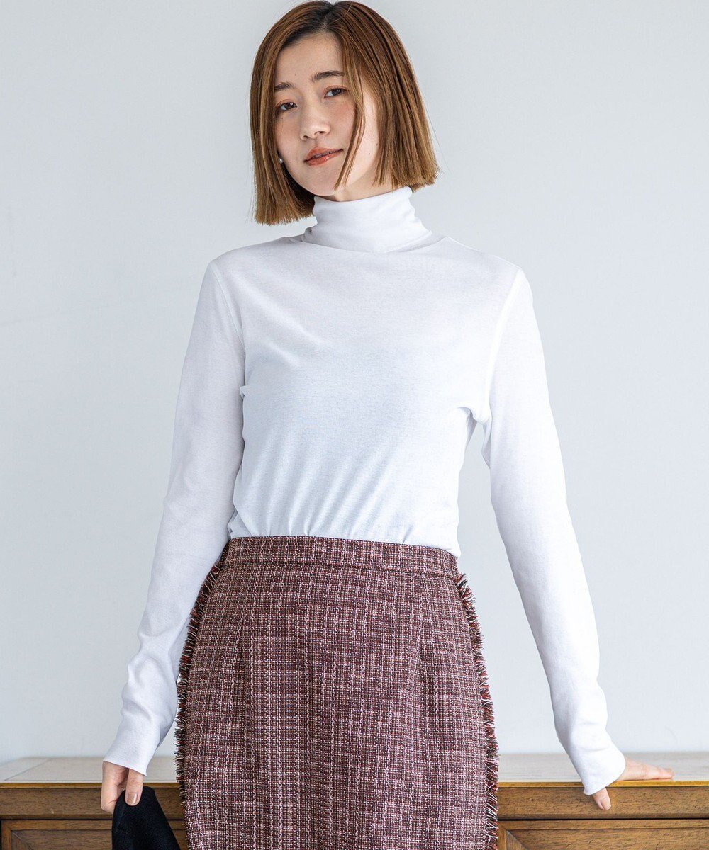 【23区/NIJYUSANKU】の【SLOW/一部店舗限定】シアーフライス タートルネック カットソー インテリア・キッズ・メンズ・レディースファッション・服の通販 founy(ファニー) ファッション Fashion レディースファッション Fashion for Women トップス・カットソー Cut & Sew Tops シャツ・ブラウス・オフィスカジュアル Elegant Blouses & Button-Ups ロングTシャツ・Tシャツ Longline T-Shirts & Tees カットソー・ベーシックTシャツ Cut-and-Sewn Tops / Stretch Tees & Basics タートルネック・ハイネックトップス Turtlenecks & High-Neck Tops イエロー Yellow インナー Innerwear カットソー Cut and Sewn Top シアー Sheer, See-Through シンプル Simple, Minimal センター Center, Center Line タンク Tank Top, Sleeveless Top タートルネック Turtleneck, High Neck A/W・秋冬 Autumn/Winter おすすめ Recommended / Our Picks 2025年 2025 2025-2026秋冬・A/W Autumn/Winter 2025–26 AW25–26 ホワイト系|ID: prp329100004661133 ipo3291000000034106975