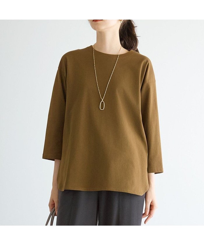 【23区/NIJYUSANKU】の【SLOW/一部店舗限定】MVSコットン チュニック シンプルTEE インテリア・キッズ・メンズ・レディースファッション・服の通販 founy(ファニー) https://founy.com/ ファッション Fashion レディースファッション Fashion for Women トップス・カットソー Cut & Sew Tops シャツ・ブラウス・オフィスカジュアル Elegant Blouses & Button-Ups ロングTシャツ・Tシャツ Longline T-Shirts & Tees カットソー・ベーシックTシャツ Cut-and-Sewn Tops / Stretch Tees & Basics ヴィンテージ Vintage Style カットソー Cut and Sewn Top シンプル Simple, Minimal チュニック Tunic, Long Top プリーツ Pleats, Pleated A/W・秋冬 Autumn/Winter 新作・新入荷 New Arrivals / New In おすすめ Recommended / Our Picks 2025年 2025 2025-2026秋冬・A/W Autumn/Winter 2025–26 AW25–26 |ID: prp329100004661137 ipo3291000000033729919
