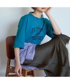 【23区/NIJYUSANKU】の【SLOW/一部店舗限定】MVSコットン ヴィンテージ風 ロゴTEE 人気、トレンドファッション・服の通販 founy(ファニー) ファッション Fashion レディースファッション Fashion for Women トップス・カットソー Cut & Sew Tops シャツ・ブラウス・オフィスカジュアル Elegant Blouses & Button-Ups ロングTシャツ・Tシャツ Longline T-Shirts & Tees カットソー・ベーシックTシャツ Cut-and-Sewn Tops / Stretch Tees & Basics ヴィンテージ Vintage Style 秋 Autumn カットソー Cut and Sewn Top シンプル Simple, Minimal チュニック Tunic, Long Top プリント Print, Printed Pattern A/W・秋冬 Autumn/Winter 2025年 2025 2025-2026秋冬・A/W Autumn/Winter 2025–26 AW25–26 thumbnail ダルブルー系|ID: prp329100004661141 ipo3291000000036272517