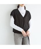 【23区/NIJYUSANKU】の【SLOW/一部店舗限定】フリンジニット ジレ ブラック系|ID: prp329100004661144 ipo3291000000035712136