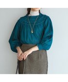 【23区/NIJYUSANKU】の【SLOW/一部店舗限定】コットンクレープ ブラウス 人気、トレンドファッション・服の通販 founy(ファニー) ファッション Fashion レディースファッション Fashion for Women トップス・カットソー Cut & Sew Tops シャツ・ブラウス・オフィスカジュアル Elegant Blouses & Button-Ups 秋 Autumn ギャザー Gathered, Ruffled シャーリング Shirring, Ruched ストレッチ Stretch, Stretchy Fabric フラワー Flower, Floral プリント Print, Printed Pattern ボトム Bottoms, Lower Wear A/W・秋冬 Autumn/Winter 旅行 Travel 2025年 2025 2025-2026秋冬・A/W Autumn/Winter 2025–26 AW25–26 thumbnail ダルブルー系|ID: prp329100004661155 ipo3291000000035464899