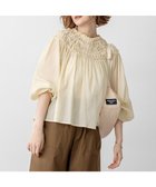 【23区/NIJYUSANKU】の【SLOW/一部店舗限定】コットンクレープ ブラウス 人気、トレンドファッション・服の通販 founy(ファニー) ファッション Fashion レディースファッション Fashion for Women トップス・カットソー Cut & Sew Tops シャツ・ブラウス・オフィスカジュアル Elegant Blouses & Button-Ups 秋 Autumn ギャザー Gathered, Ruffled シャーリング Shirring, Ruched ストレッチ Stretch, Stretchy Fabric フラワー Flower, Floral プリント Print, Printed Pattern ボトム Bottoms, Lower Wear A/W・秋冬 Autumn/Winter 旅行 Travel 2025年 2025 2025-2026秋冬・A/W Autumn/Winter 2025–26 AW25–26 thumbnail アイボリー系|ID: prp329100004661155 ipo3291000000035464900