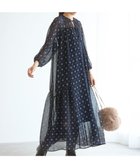 【23区/NIJYUSANKU】の【SLOW/一部店舗限定】クレープ フラワープリント ワンピース ネイビー系5|ID:prp329100004661160