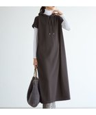 【23区/NIJYUSANKU】の【SLOW/一部店舗限定】コットンライクテリー フーディー ワンピース グレー系|ID:prp329100004661180