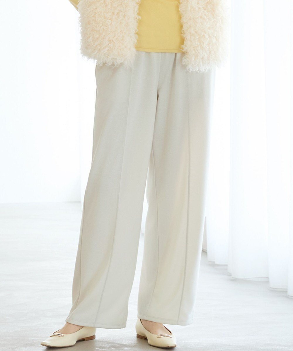 【23区/NIJYUSANKU】の【SLOW/一部店舗限定】コットンライクテリー イージー パンツ インテリア・キッズ・メンズ・レディースファッション・服の通販 founy(ファニー) 　ファッション　Fashion　レディースファッション　Fashion for Women　パンツ　Pants & Trousers　センター　Center, Center Line　ドローストリング　Drawstring, Pull Cord　リラックス　Relax, Relaxed Fit　ワイド　Wide, Wide Fit　A/W・秋冬　Autumn/Winter　エレガント 上品　Elegant　2025年　2025　2025-2026秋冬・A/W　Autumn/Winter 2025–26 AW25–26　ベージュ系|ID: prp329100004661183 ipo3291000000035664033