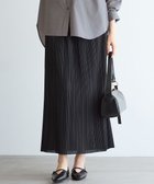 【23区/NIJYUSANKU】の【SLOW/一部店舗限定】トリコットプリーツ Iライン スカート ブラック系|ID: prp329100004661187 ipo3291000000033730203