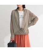 【グリーンパークス/Green Parks】のカシュクールシアーシャツ Mocha|ID: prp329100004661189 ipo3291000000033730210