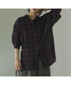 【グリーンパークス/Green Parks】のカシュクールシアーシャツ Navy|ID: prp329100004661189 ipo3291000000033730211